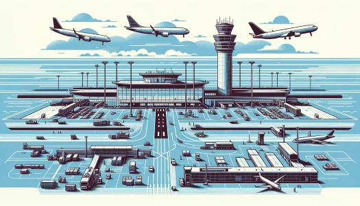 Obrázok letiska ako kody letísk
