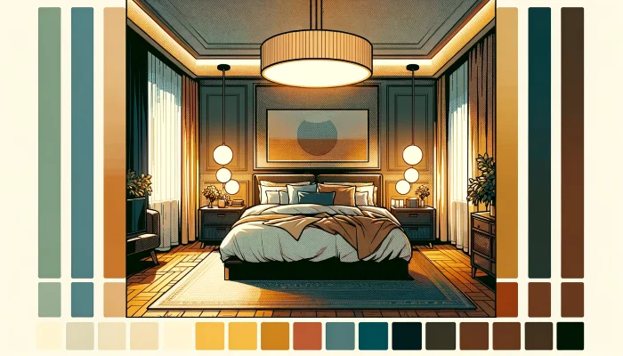 obrázok dobrého osvetlenia okolo postele