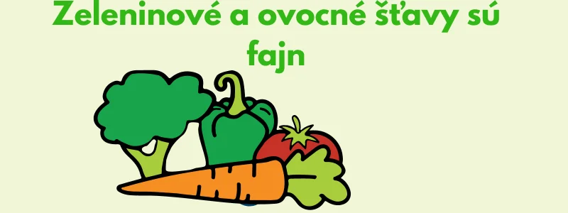 Obrázok pre článok Zeleninové a ovocné šťavy
