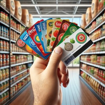 Vernostné karty v supermarketoch - ilustračný obrázok